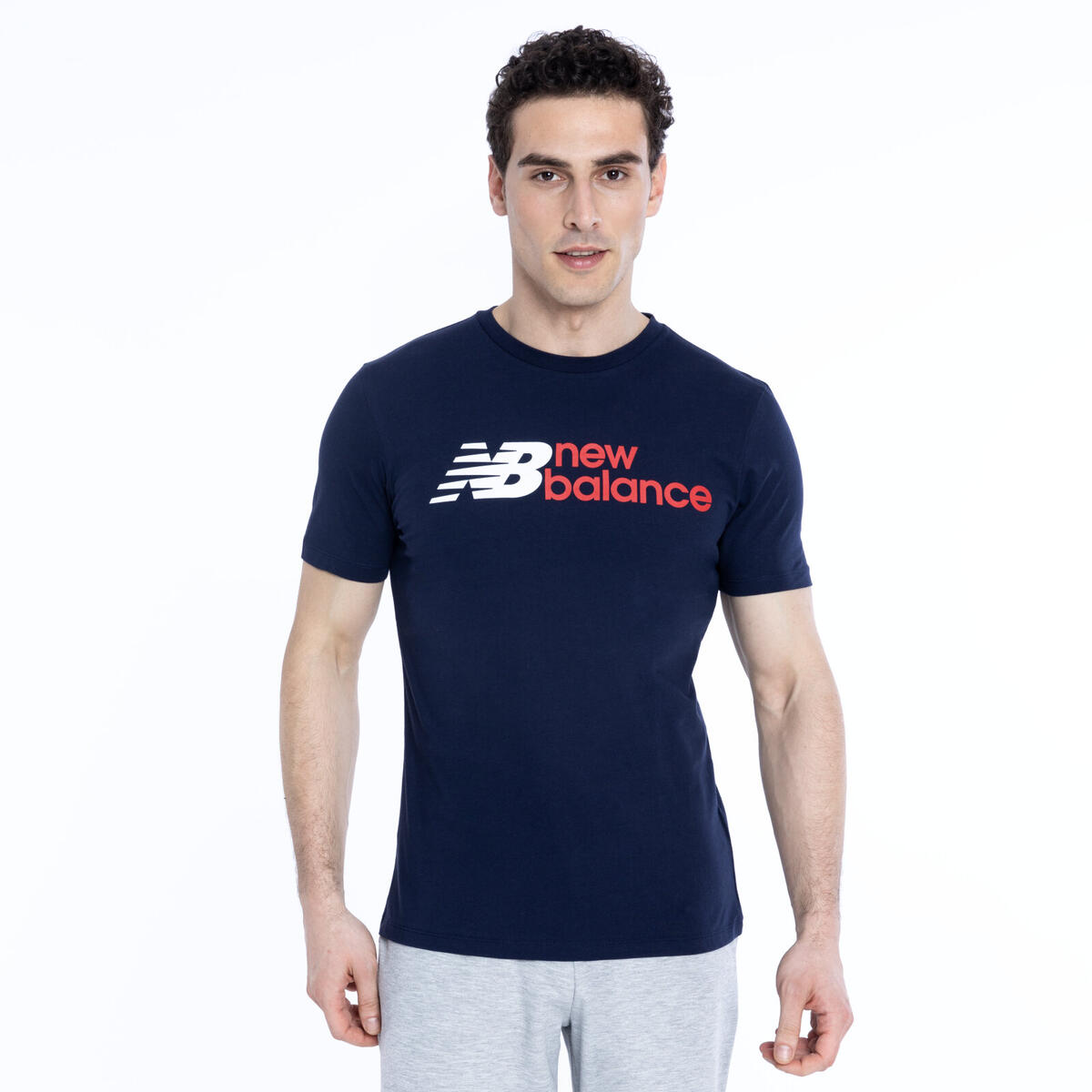 New Balance MNT1354 Erkek Lacivert T-Shirt