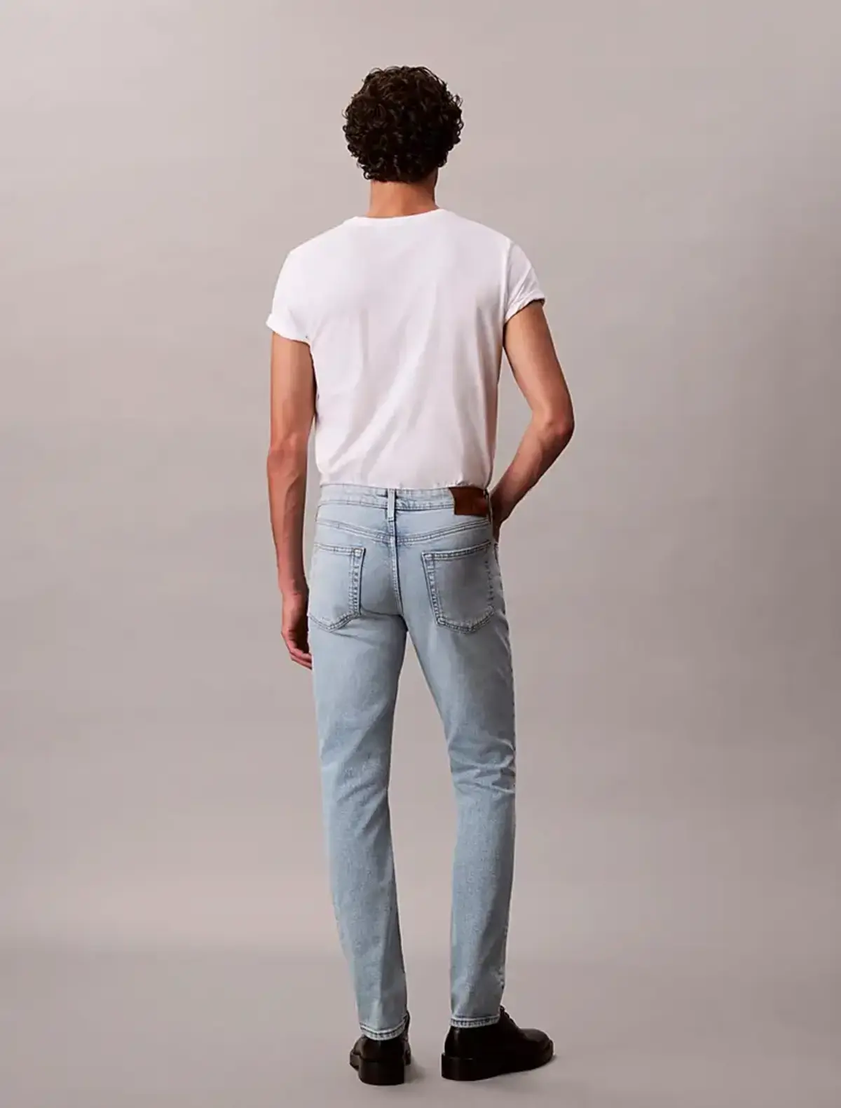 Calvin Klein SLIM MARBLED BEACON JEAN REGEN Lacivert Erkek Jeans