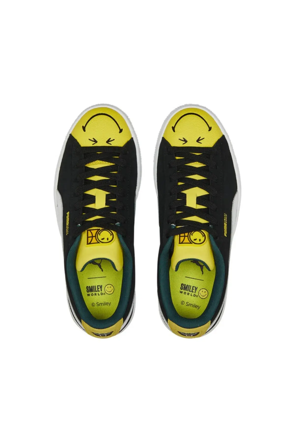 Puma Suede Smıleyworld Jr Siyah Kadın Çocuk Günlük Spor Ayakkabı