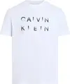 Calvin Klein CP-ENLARGED LOGO T-S, YAF Beyaz Erkek T-Shirt & Polo