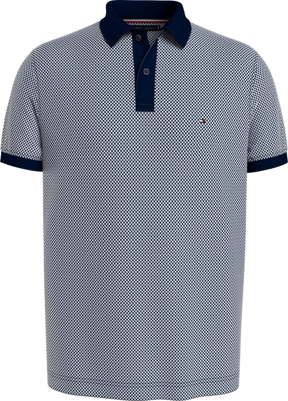 Tommy Hilfiger OXFORD LOGO COLLAR R Erkek Gri Polo T-Shirt