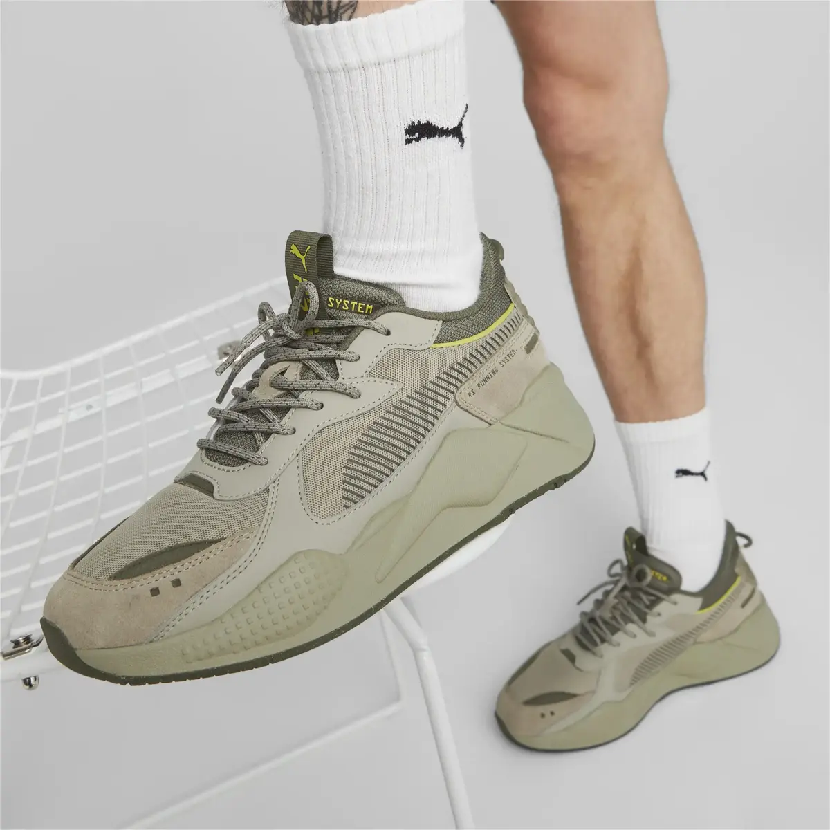 Puma Rs-X Elevated Hike Birch Tree-Green Moss Yeşil Erkek Günlük Spor Ayakkabı
