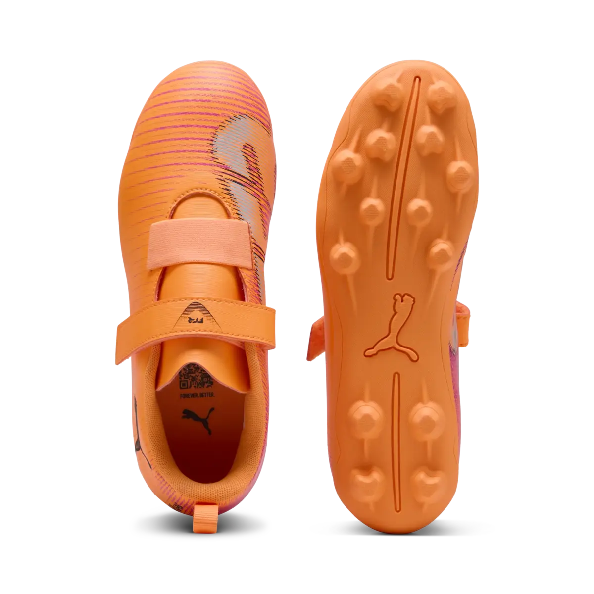 Puma FUTURE 8 PLAY V FG/AG RB Jr Turuncu Erkek Çocuk Krampon