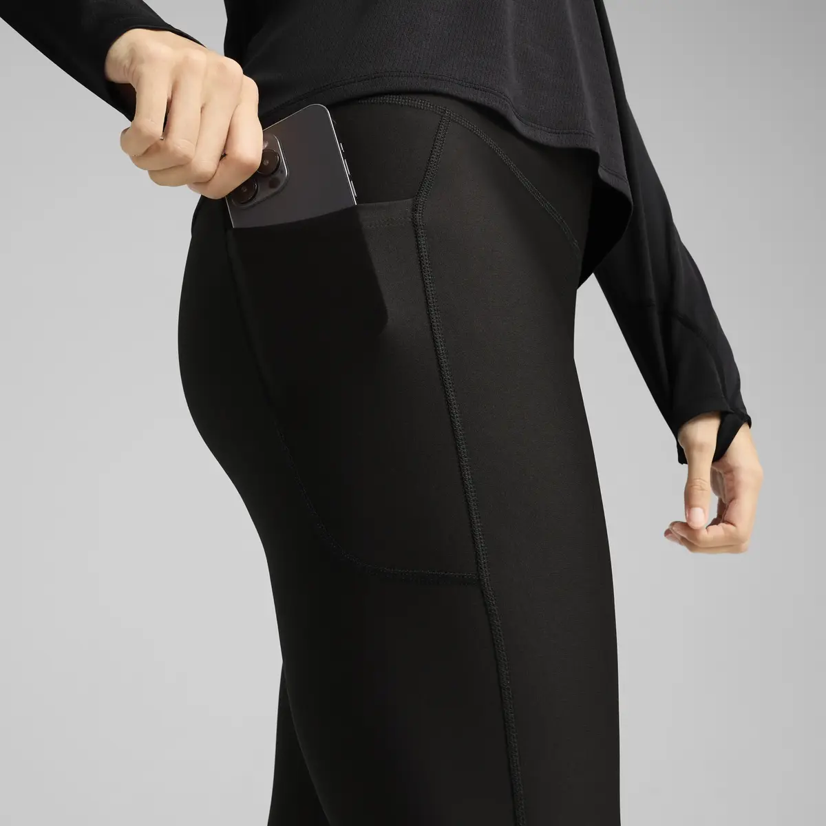 Puma RUN VELOCITY FL TIGHT Siyah Kadın Tayt