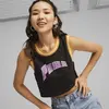 Puma PUMA TEAM Graphic Crop Tee Siyah Kadın Tişört