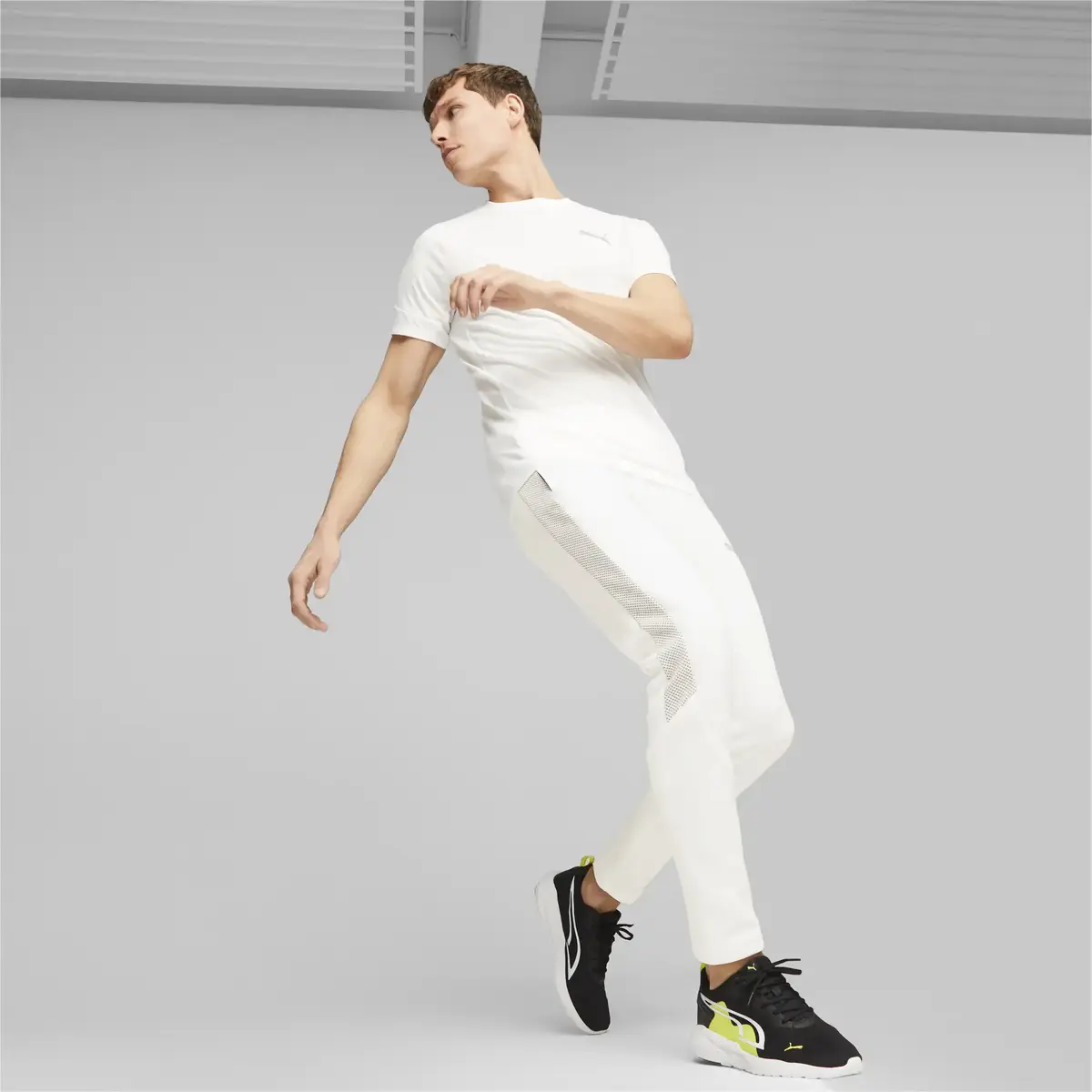 Puma EVOSTRIPE Pants Beyaz Erkek Eşofman Altı