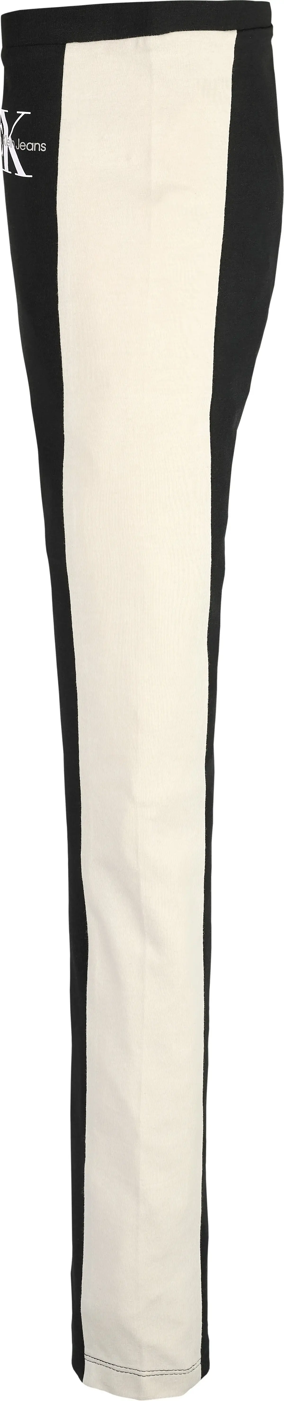 Calvin Klein COLOUR BLOCK MONOGRA Kadın Siyah Tayt