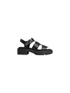 Calvin Klein CHUNKY SANDAL FISHER Siyah Kadın Deri Balıkçı Sandaleti