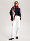 Tommy Hilfiger TOMMY CHECK LARGE SQ Kadın Kırmızı Atkı