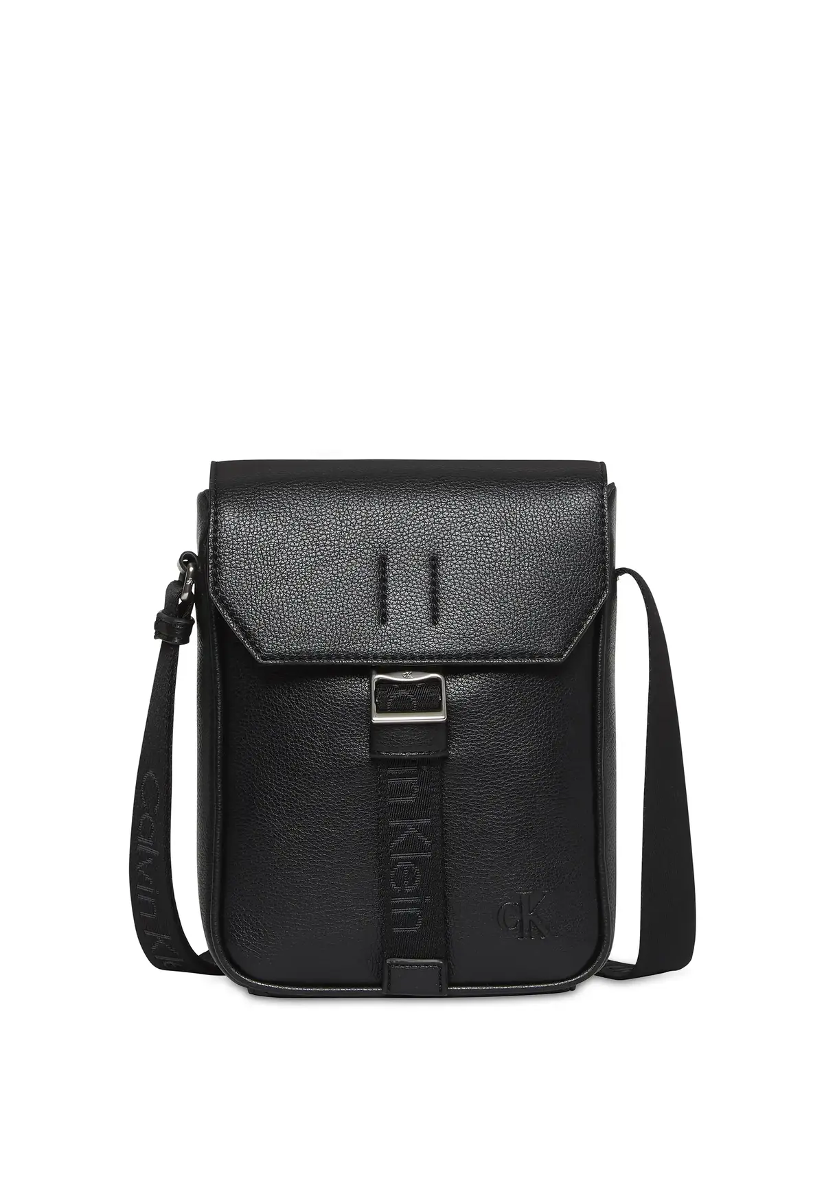 Calvin Klein CARGO FLAP REPORTER, UB1 Siyah Erkek Postacı Çantası