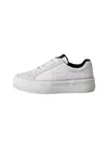 Calvin Klein VULC FLATF LACEUP NY, 01W Bej Kadın Spor Ayakkabı