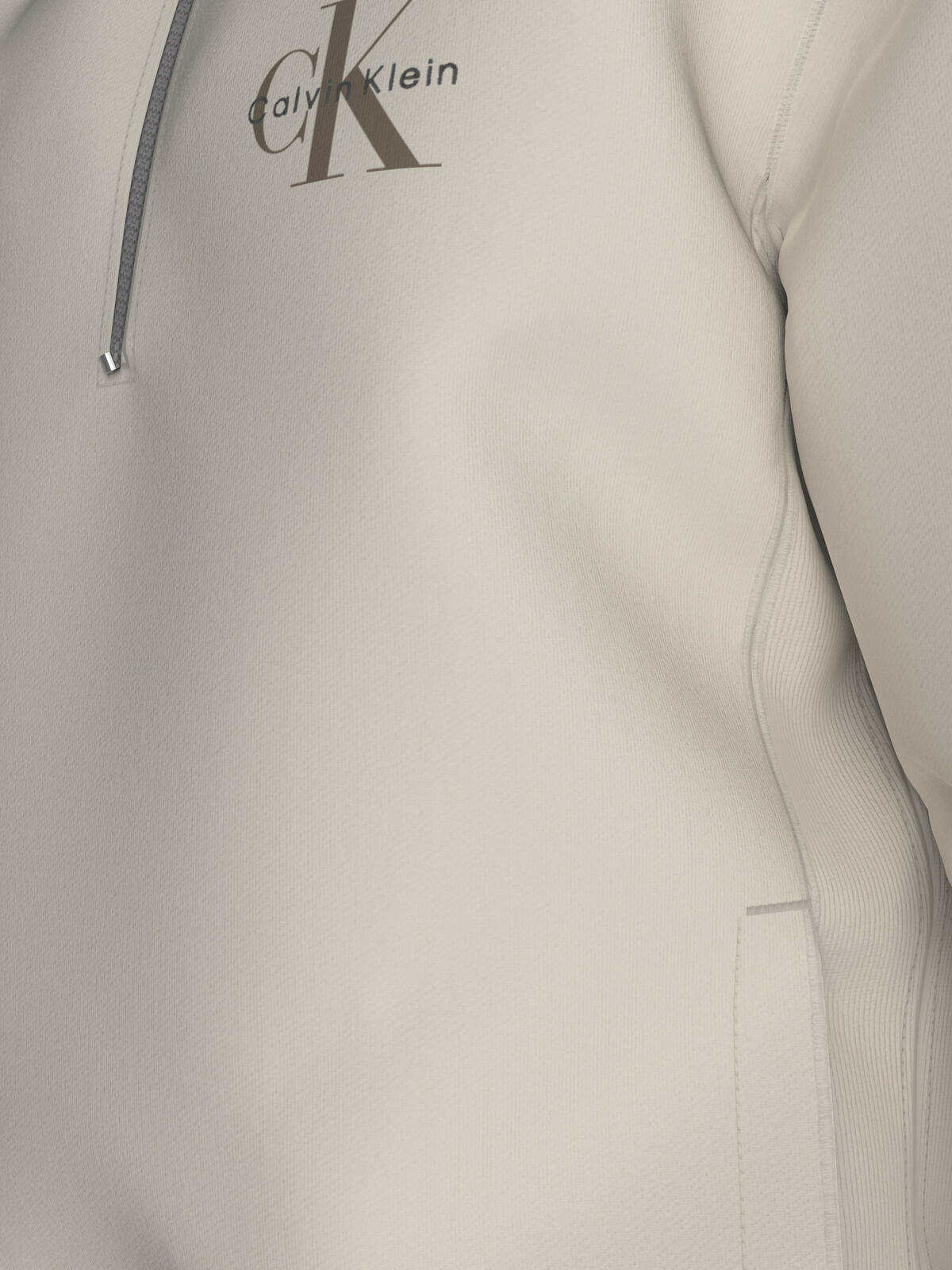 Calvin Klein LS EU 350TERRY MICRO MONOLOGO QT Beyaz Erkek Sweatshirt Calvin Klein LS EU 350TERRY MICRO MONOLOGO QT Beyaz Erkek Sweatshirt