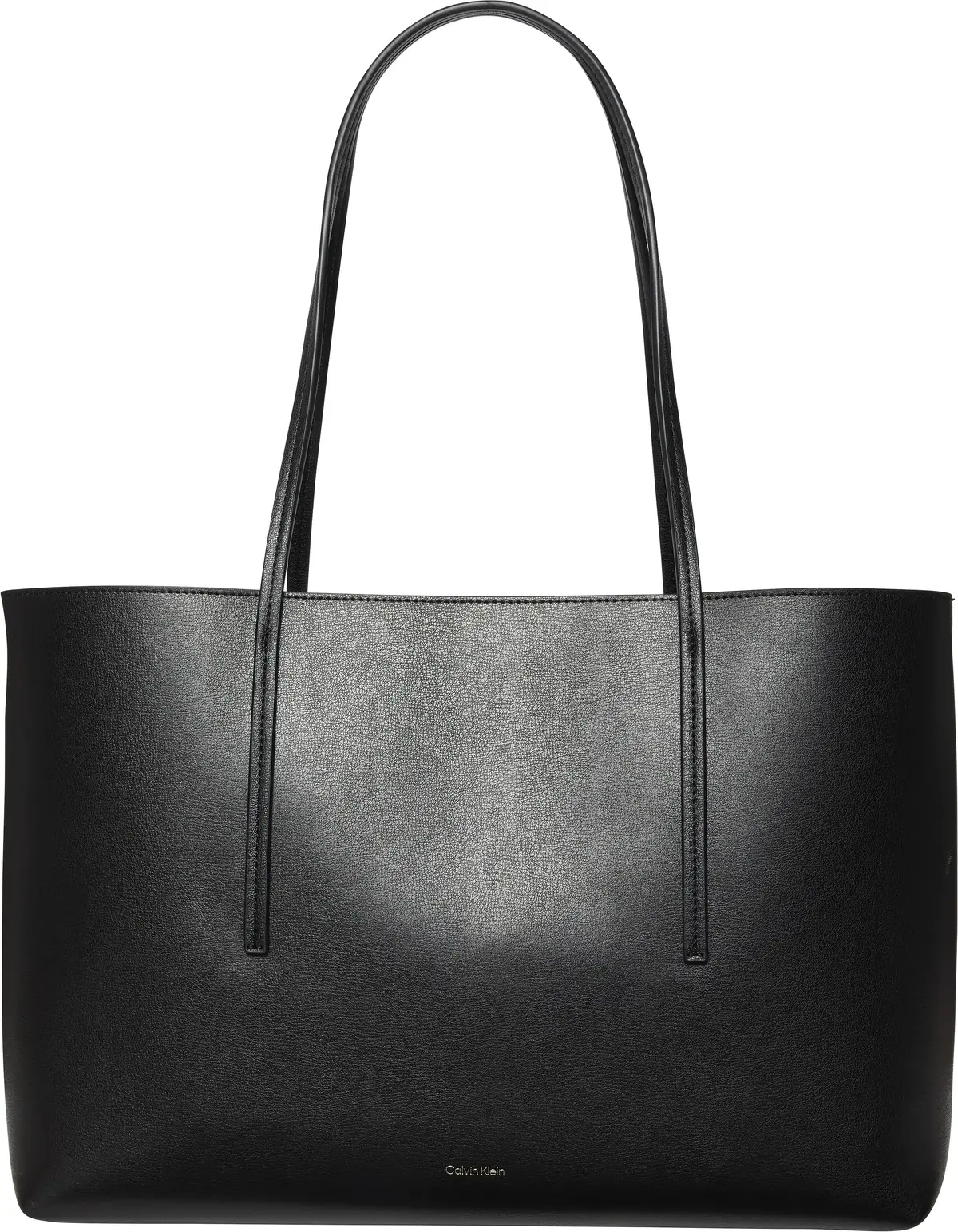 Calvin Klein FOIL LOGO TOTE W/POUCH Kadın Siyah El Çanta