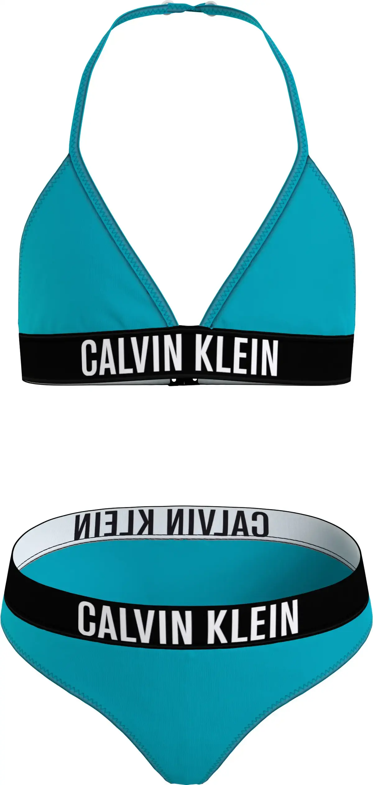 Calvin Klein TRIANGLE BIKINI SET Kadın Mavi Bikini Takımı