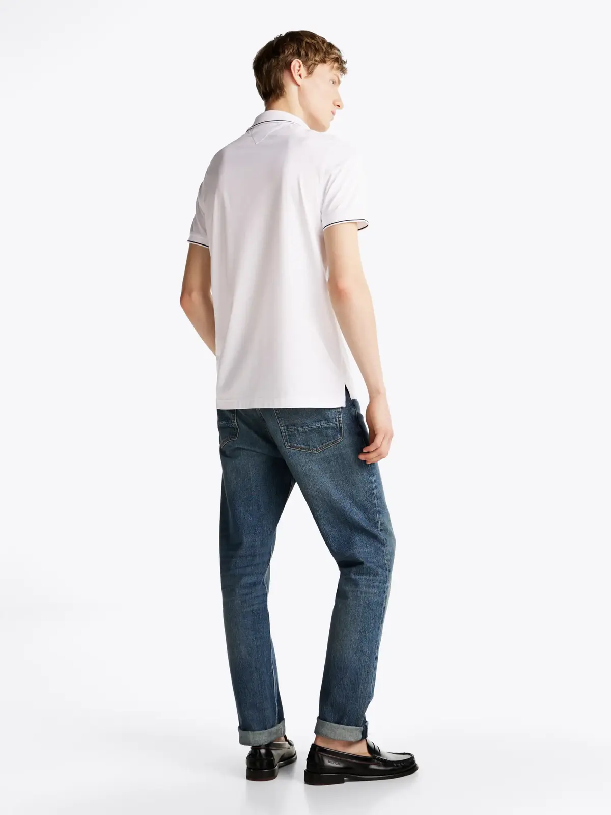 Tommy Hilfiger PERFORMANCE JERSEY R, YBR Beyaz Erkek T-Shirt & Polo