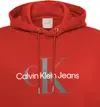 Calvin Klein LS MONOLOGO FLEECE H Erkek Kırmızı Sweatshirt