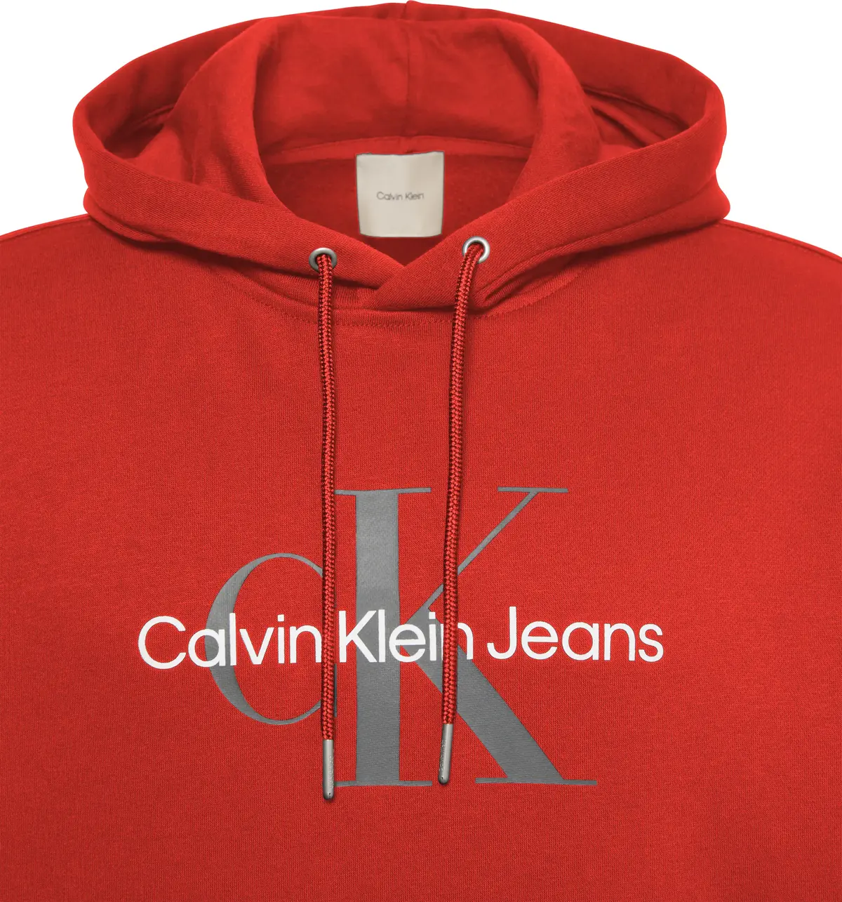 Calvin Klein LS MONOLOGO FLEECE H Erkek Kırmızı Sweatshirt
