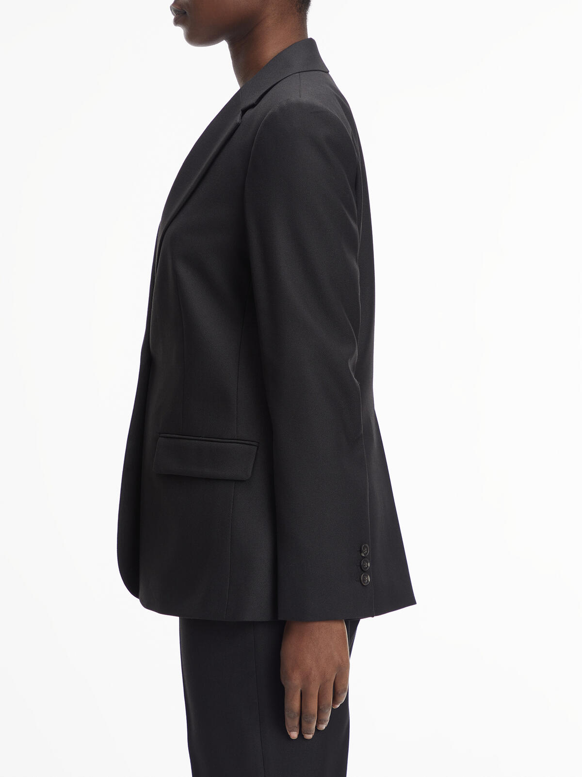 Calvin Klein ESSENTIAL TAILORED B Kadın Siyah Blazer