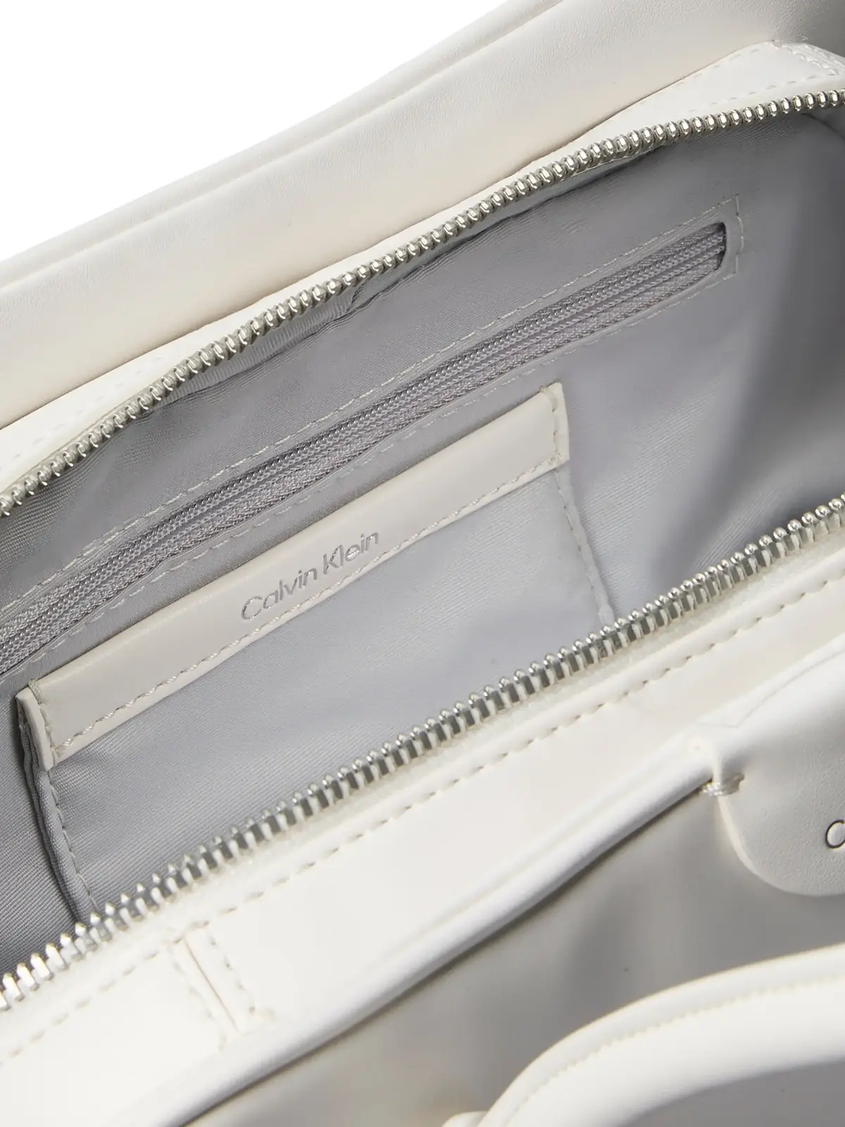 Calvin Klein EMBLEM TRIO SHOULDER Beyaz Omuz Çantası