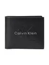 Calvin Klein BOLD BILLFOLD W/ COI Siyah Erkek Deri Cüzdan