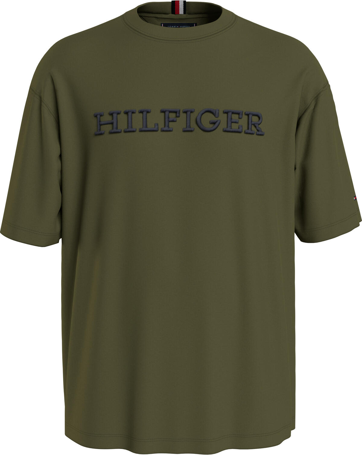Tommy Hilfiger MONOTYPE EMBRO ARCHI Erkek Yeşil T-Shirt