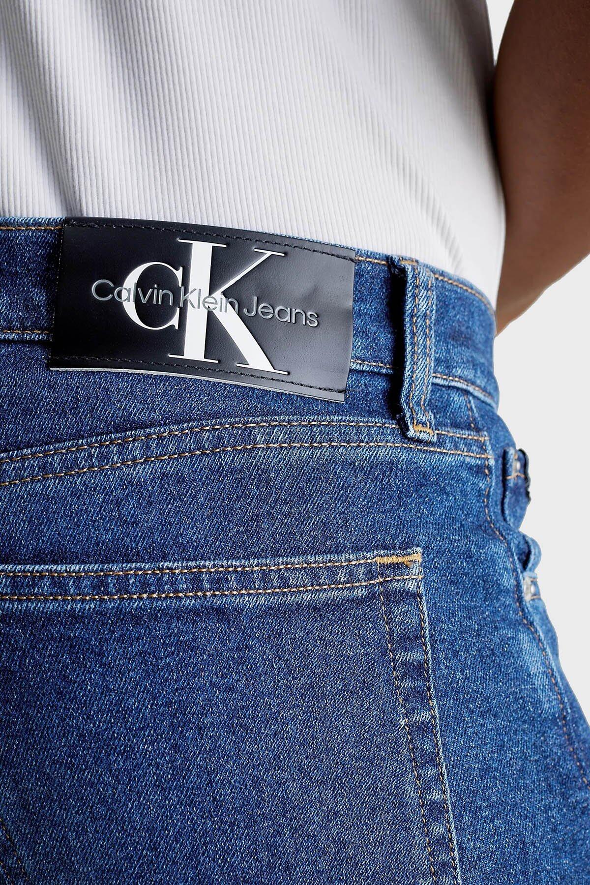 Calvin Klein SLIM TAPER, 1BJ Erkek Mavi Jean Pantolon