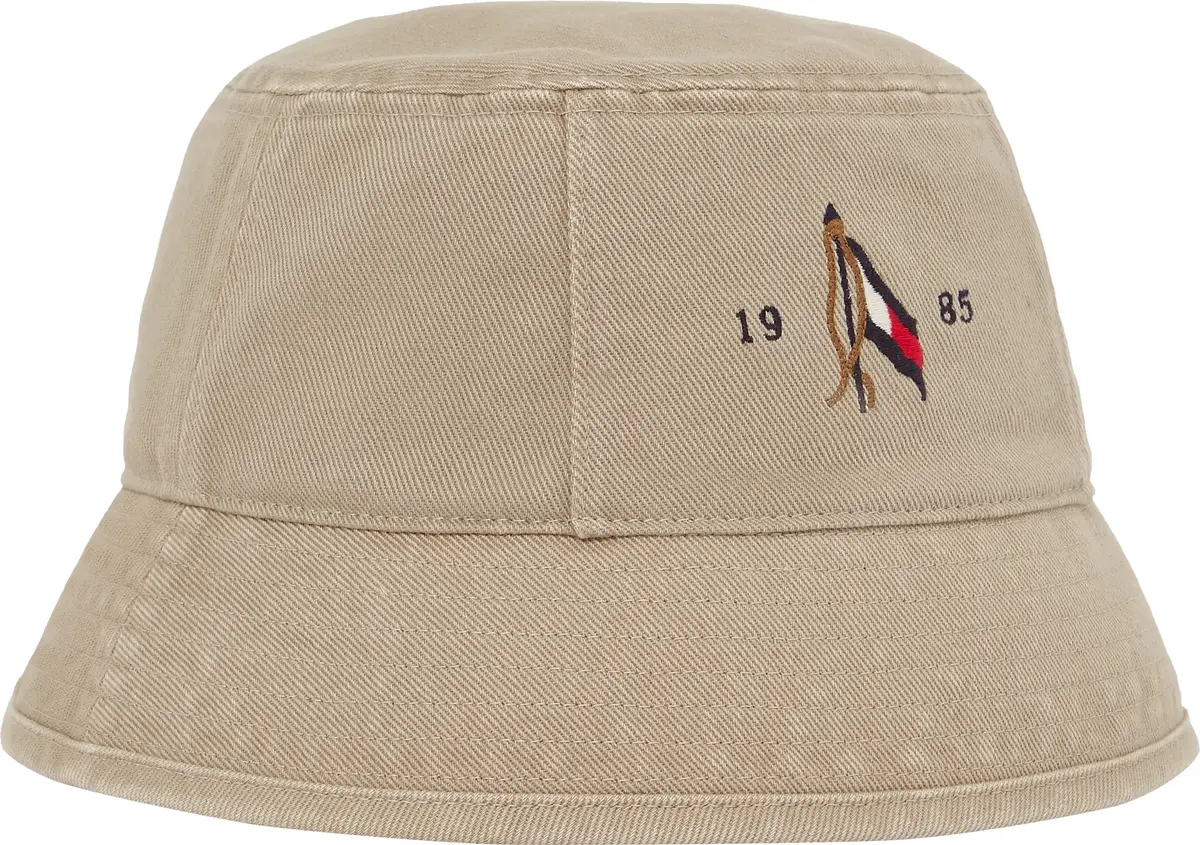 Tommy Hilfiger SEASONAL FLAG WASH B, RBT Bej Erkek Şapka