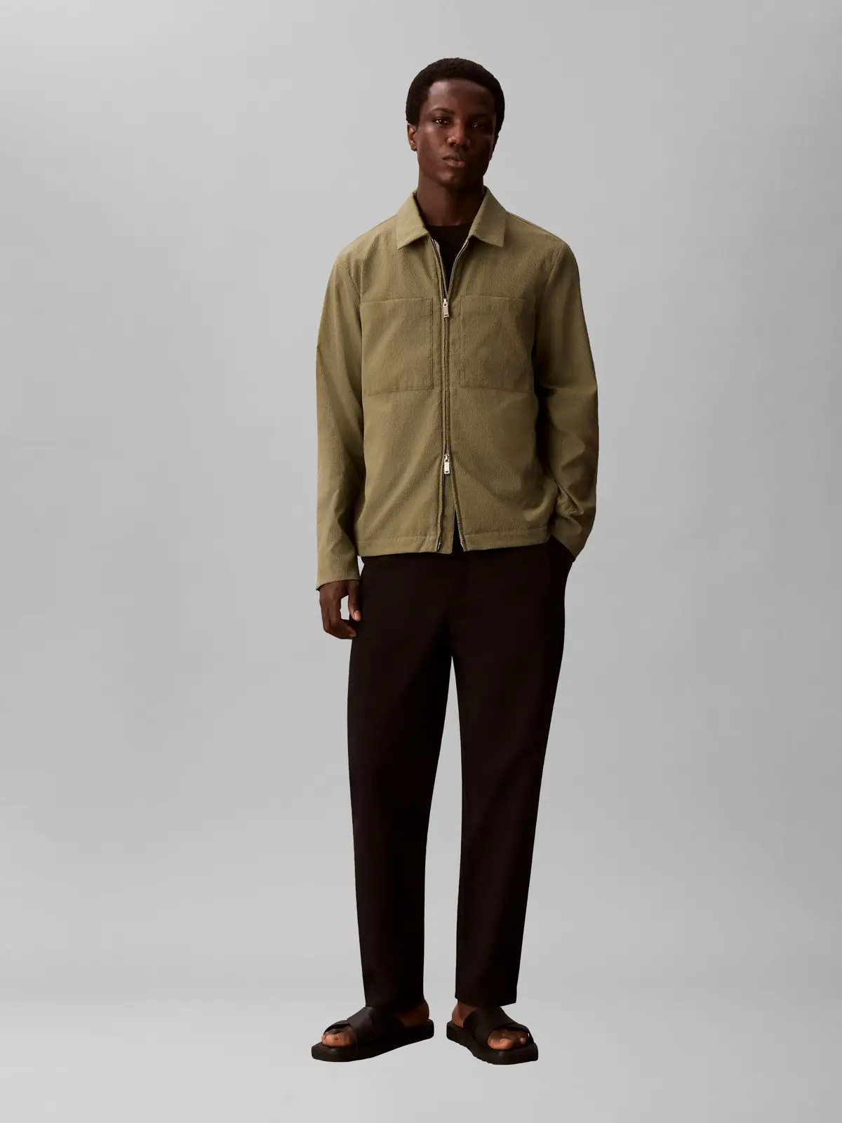 LS SEERSUCKER BLOUSO, LDI, XS