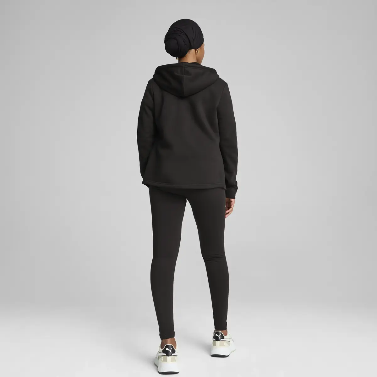 Puma Metallic Tracksuit FL Siyah Kadın Eşofman Takımı