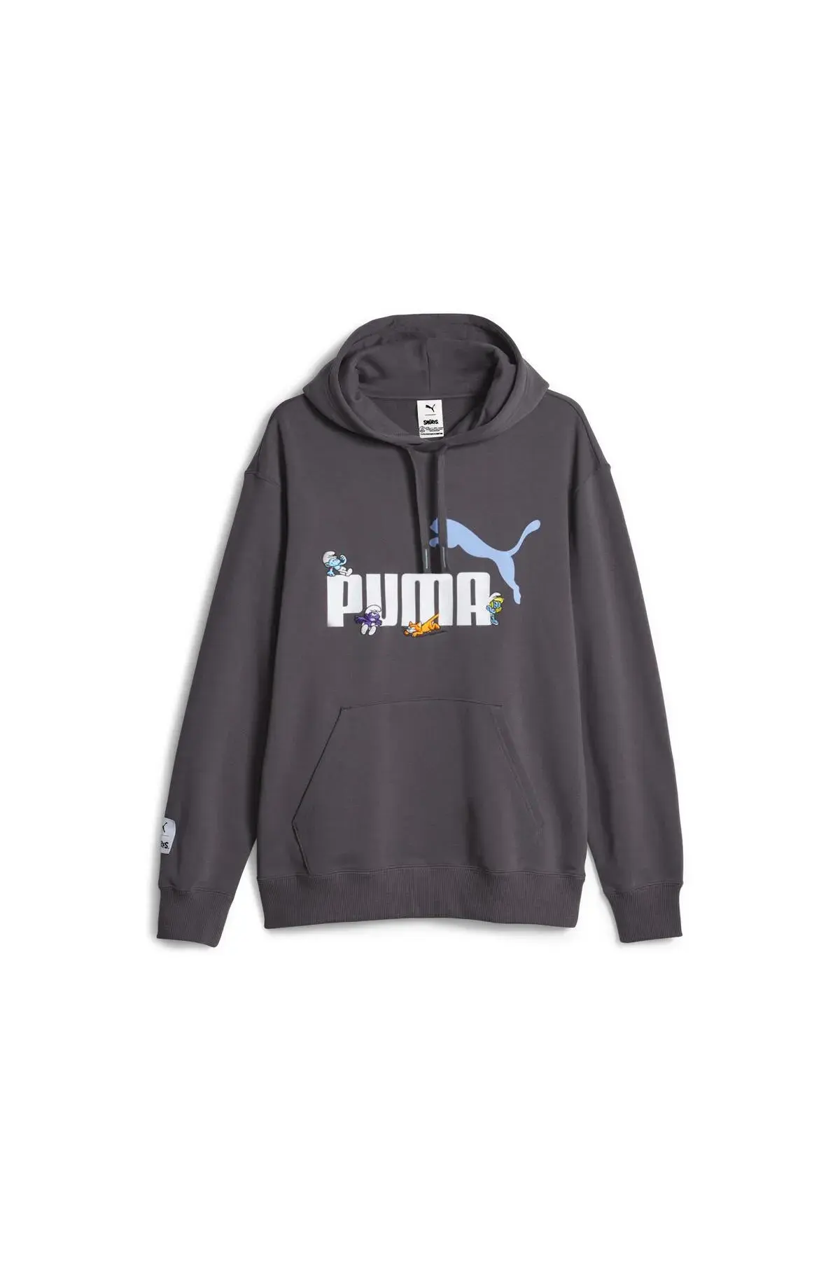 Puma X THE SMURFS Graphic Hoodie TR Siyah Erkek Hoodie