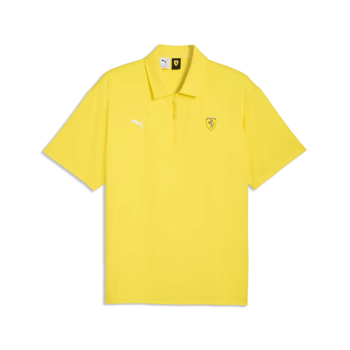 Puma Ferrari Cloudspun Polo Sarı Erkek Polo T-Shirt