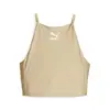 Puma T7 Shiny Crop Top Bej Kadın T-Shirt