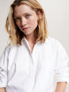 Tommy Hilfiger OXFORD OVERSIZED SHI Kadın Beyaz Gömlek
