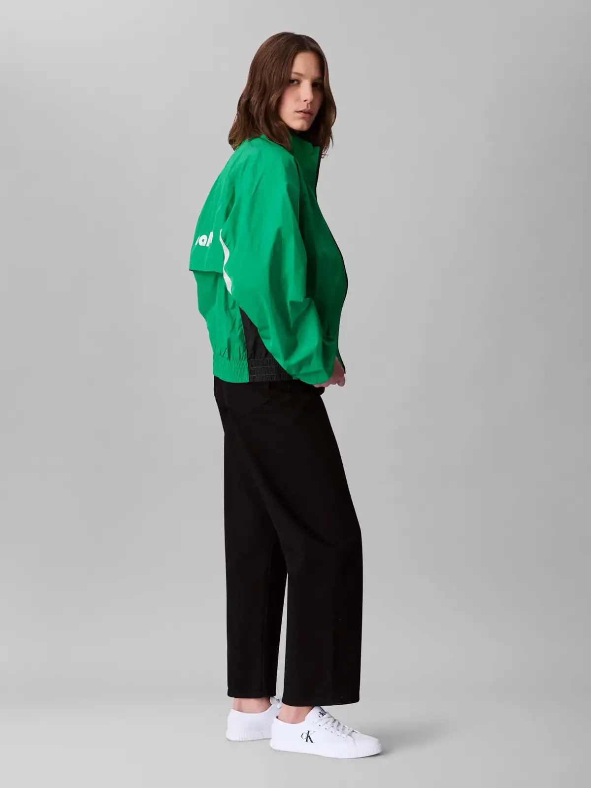 Calvin Klein RETRO TRACK JACKET Yeşil Kadın Ceket