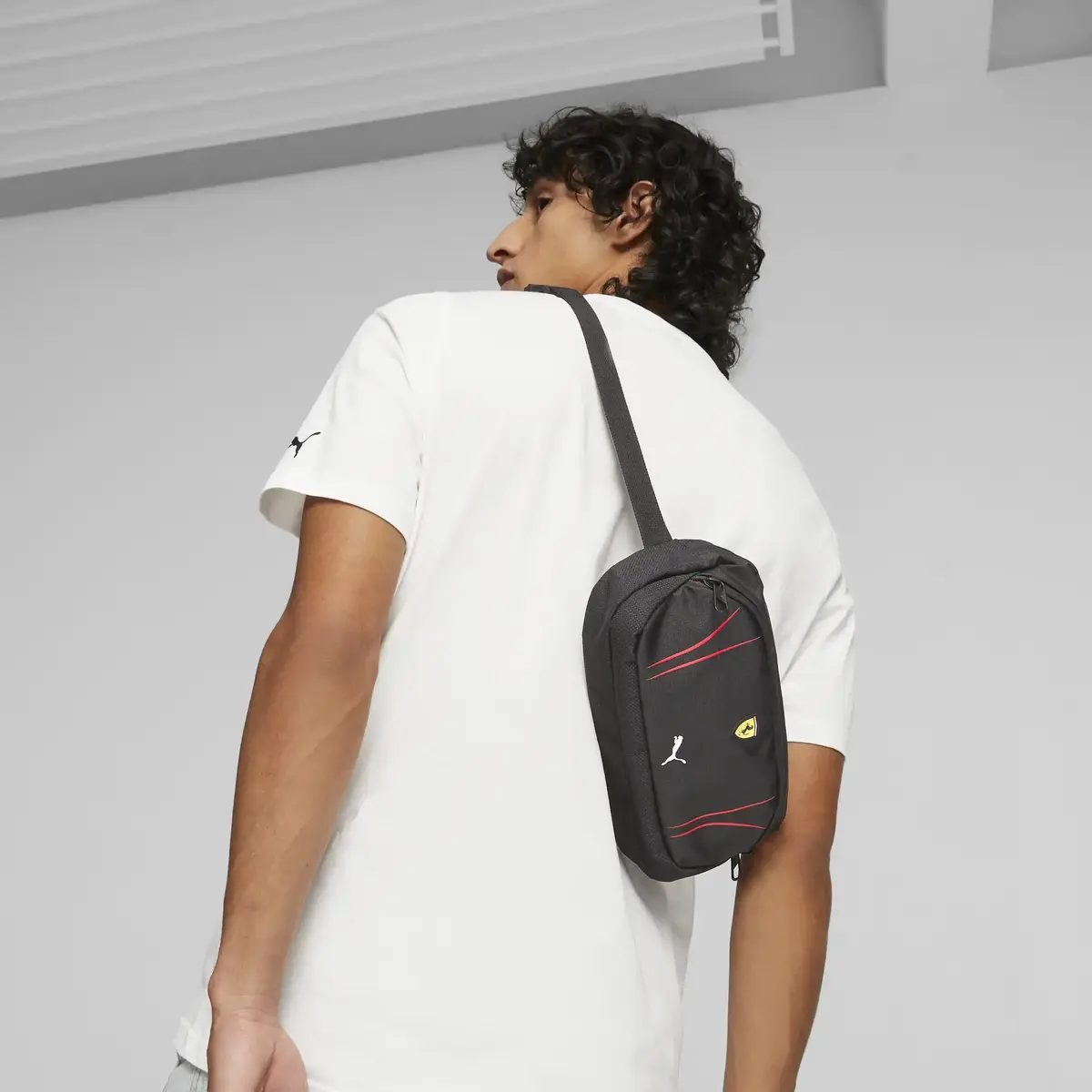 Puma FERRARI SPTWR Race Waist Bag Siyah Erkek Çanta