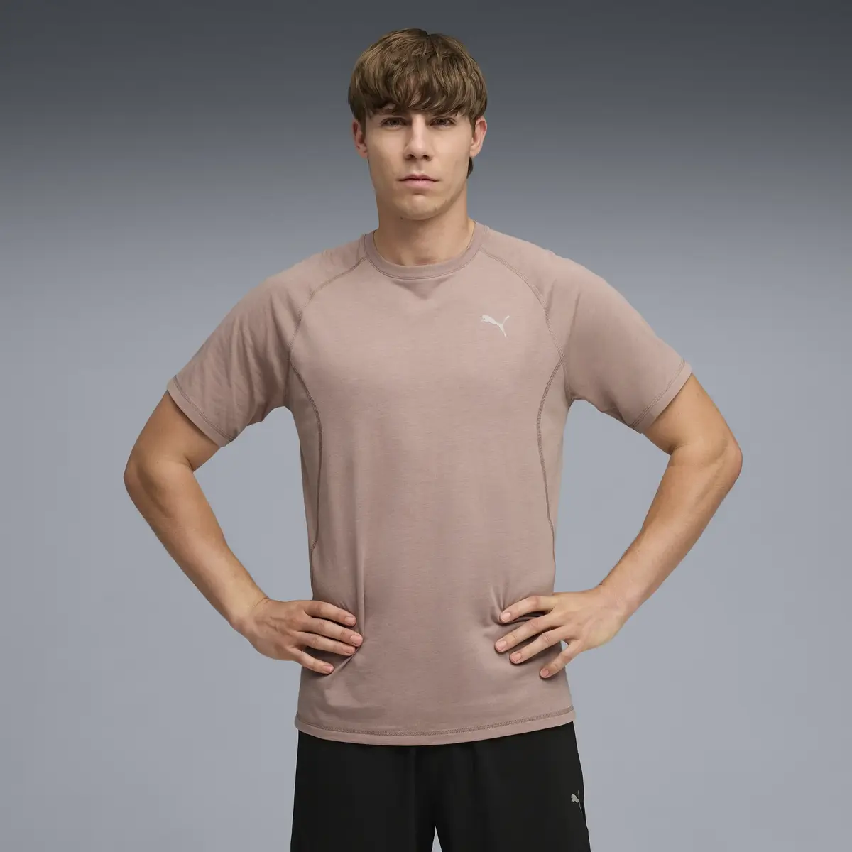 Puma RUN  VELOCITY TEE TRI-BLEND Bej Erkek T-Shirt