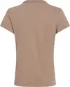 Calvin Klein SATIN CK SLIM T-SHIR, GA6 Kahverengi Kadın T-Shirt & Polo