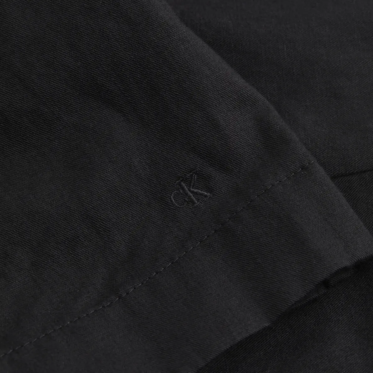 Calvin Klein SOFT LINEN A-LINE DR, BEH Siyah Kadın Elbise-Etek