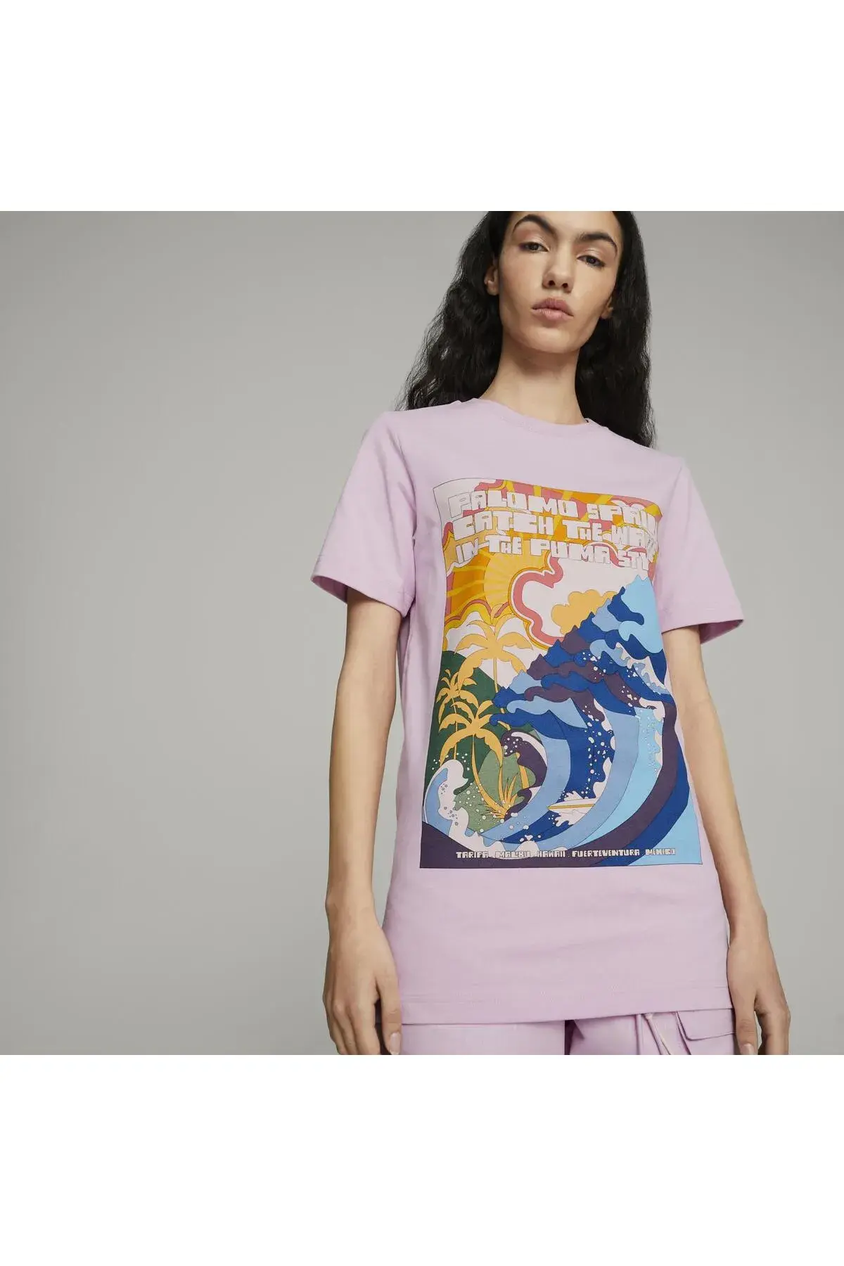 Puma PUMA x PALOMO Graphic Tee Pembe Erkek T-Shirt