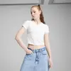 PUMA DARE TO Baby Tee Beyaz Kadın Crop