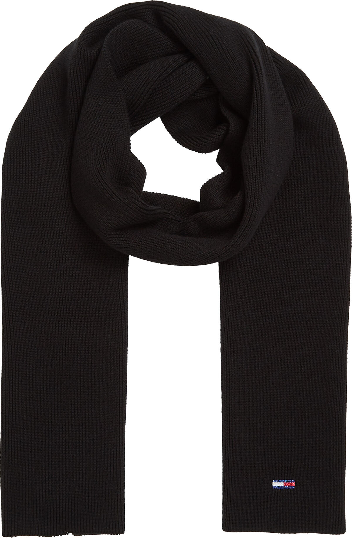 Tommy Hilfiger TJW FLAG SCARF Kadın Siyah Atkı