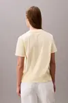 Calvin Klein A- INST. LOGO CLASSIC TEE SS Bej Kadın Tişört Calvin Klein A- INST. LOGO CLASSIC TEE SS Bej Kadın Tişört