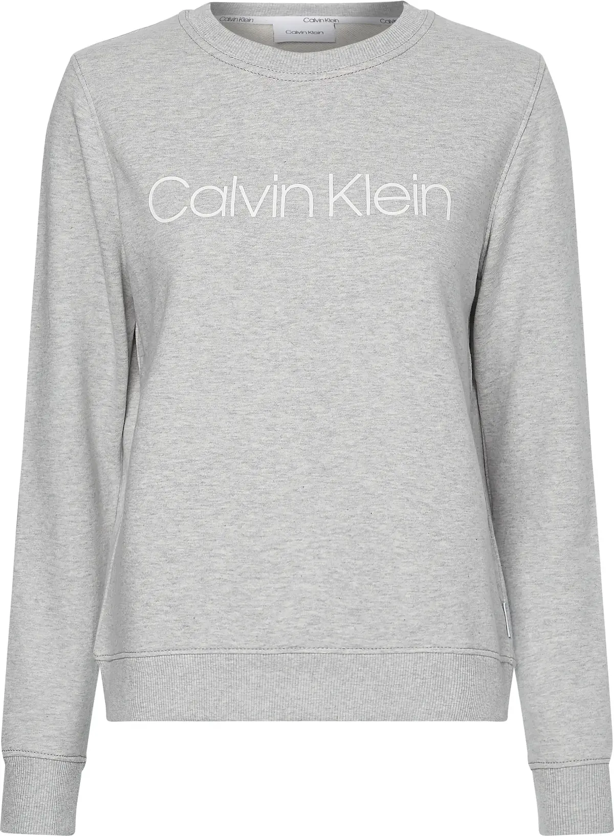 Calvin Klein CORE LOGO LS SWEATSH Kadın Gri Sweatshirt