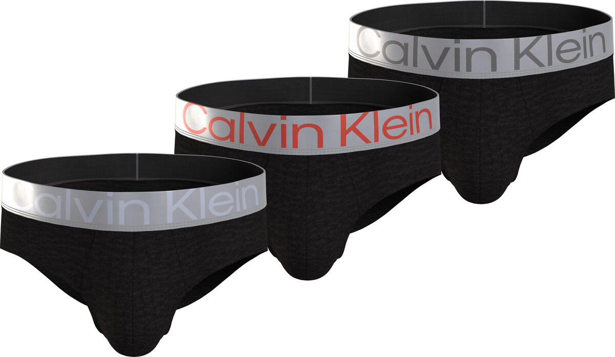 Calvin Klein HIP BRIEF 3PK Erkek Siyah Slip Set