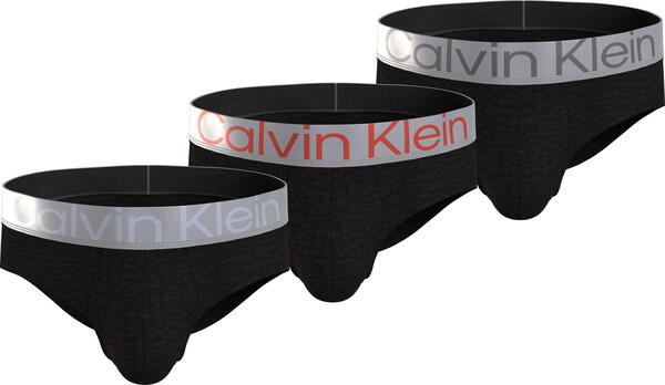 Calvin Klein HIP BRIEF 3PK Erkek Siyah Slip Set