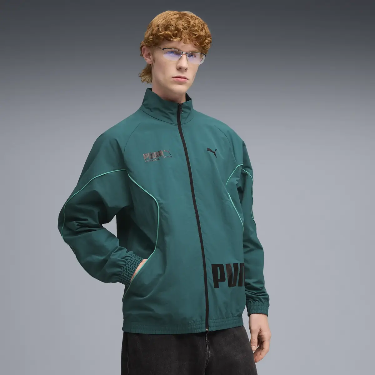 PUMA SPORT Relaxed Woven Track Jacket Em Yeşil Erkek Ceket