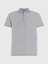 Tommy Hilfiger OXFORD LOGO COLLAR R Erkek Gri Polo T-Shirt