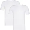 Calvin Klein S/S CREW NECK 2PK Erkek Beyaz T-Shirt