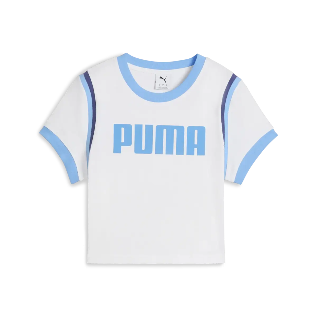 PUMA FUTURE.PUMA.ARCHIVE Baby Tee Beyaz Kadın Crop