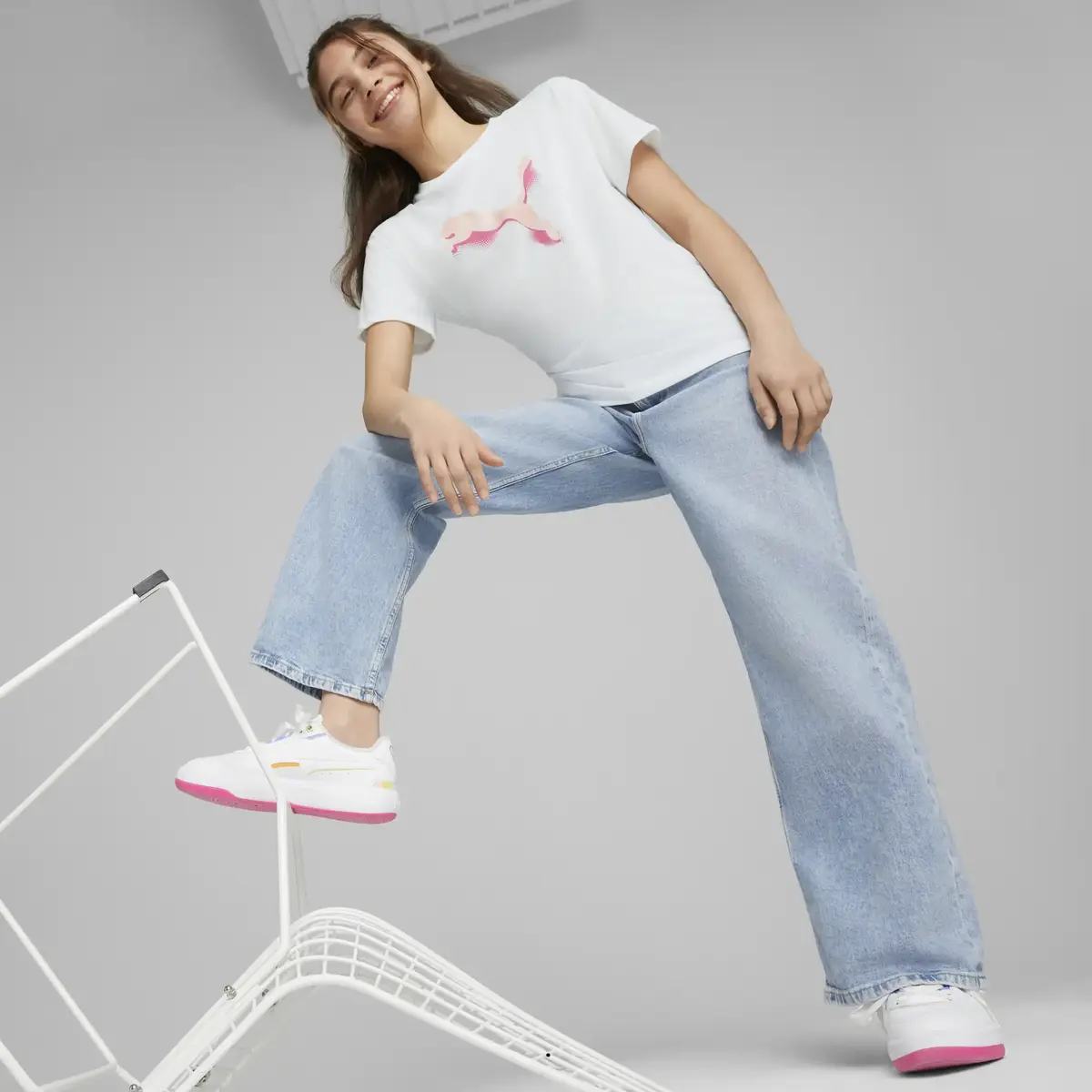 Puma MODERN SPORTS Tee Beyaz Kadın T-Shirt & Polo